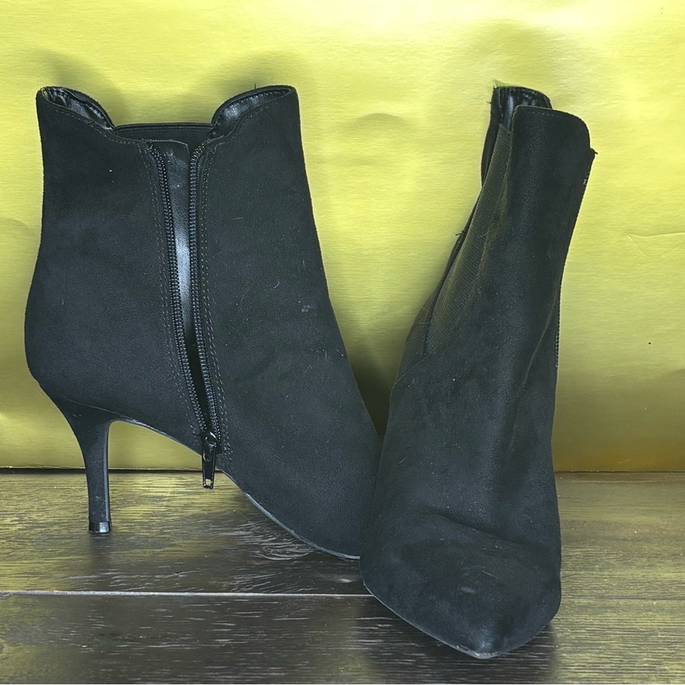 Nine West Black Heeled Boots Stiletto Style
